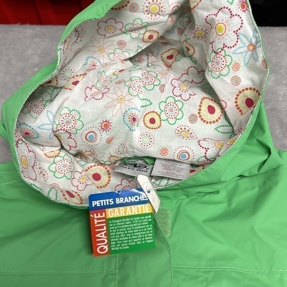 Athletic Works - NWT - Green rainjacket with cotton lining. Size small - Picture 3 of 9